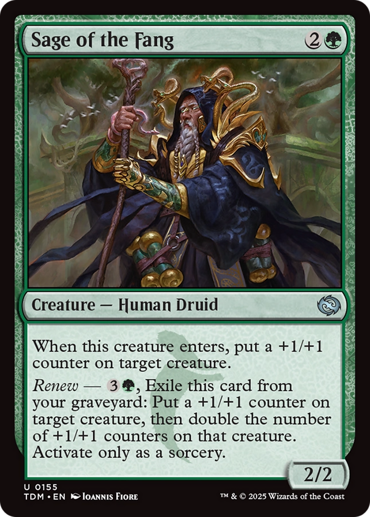 Image of Sage of the Fang (TDM-155) - Tarkir: Dragonstorm