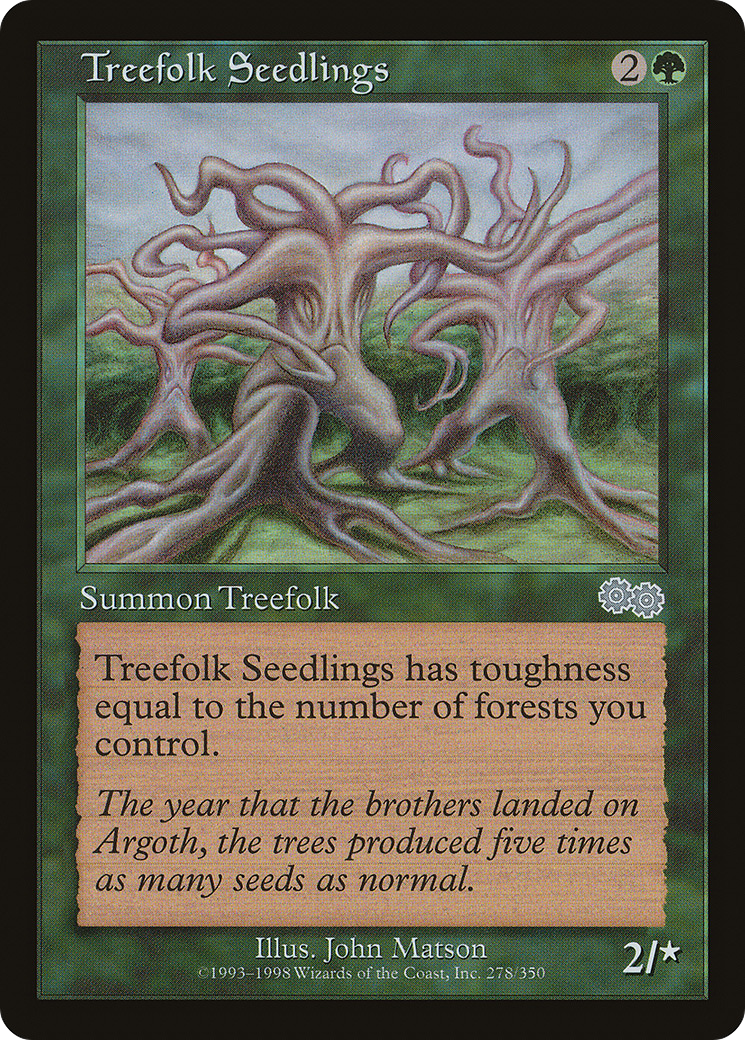 Image of Treefolk Seedlings (USG-278) - Urza's Saga