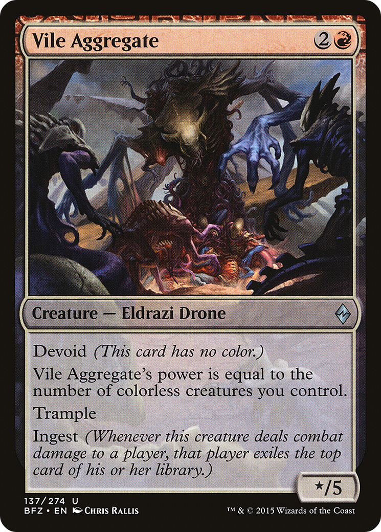 Image of Vile Aggregate (BFZ-137) - Battle for Zendikar: (devoid)
