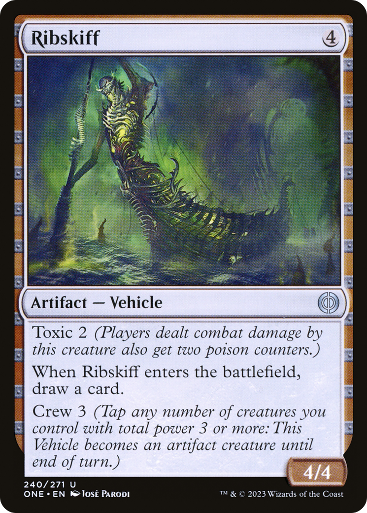 Image of Ribskiff (ONE-240) - Phyrexia: All Will Be One Foil