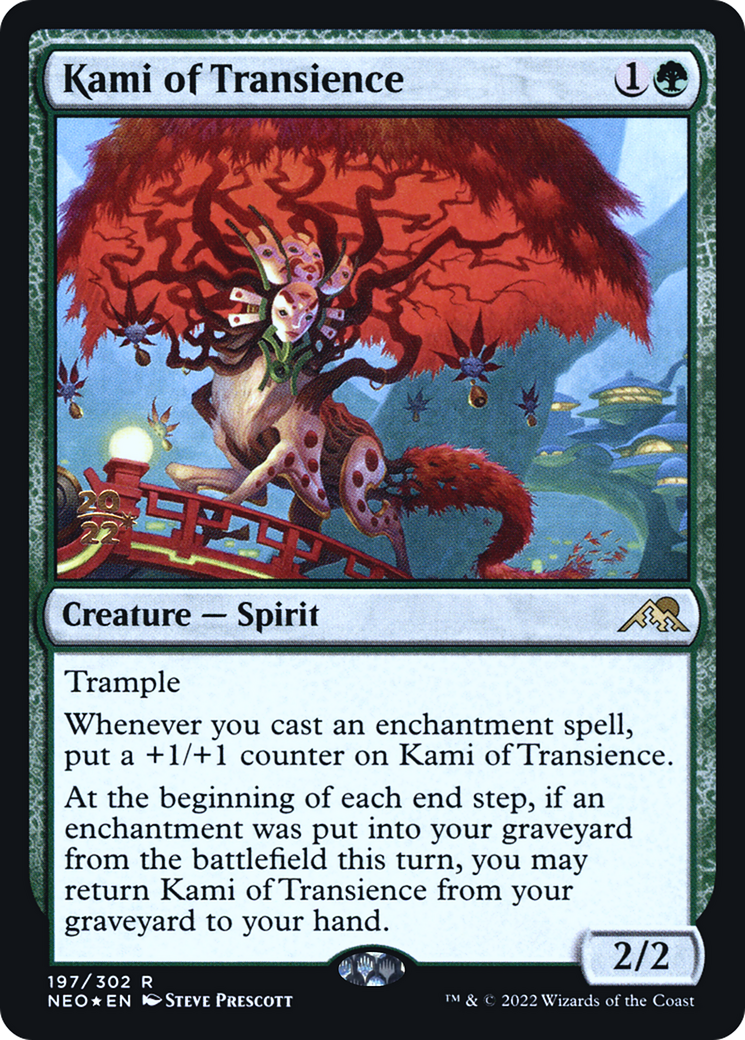Image of Kami of Transience (PRE-197) - Kamigawa: Neon Dynasty Promos Foil