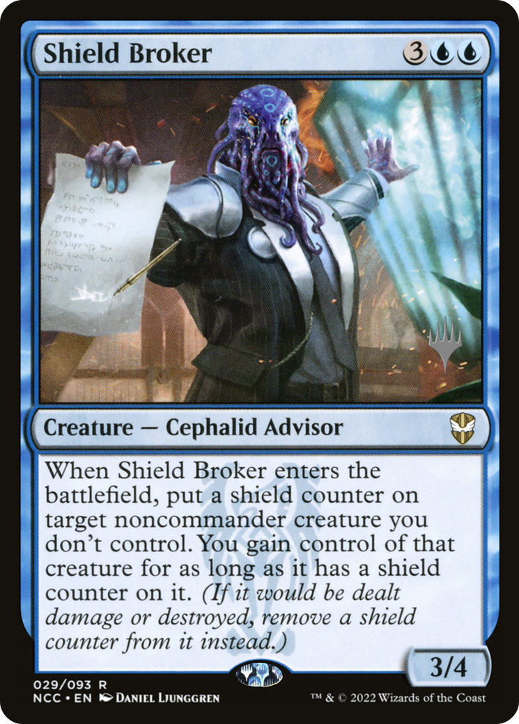 Image of Shield Broker (PPSNC-029) - New Capenna Commander Promos Foil