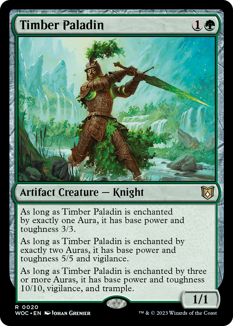 Image of Timber Paladin (WOC-020) - Wilds of Eldraine Commander