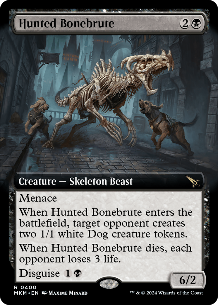 Image of Hunted Bonebrute (Extended Art) (MKM-400) - Murders at Karlov Manor: (Extended Art) Foil