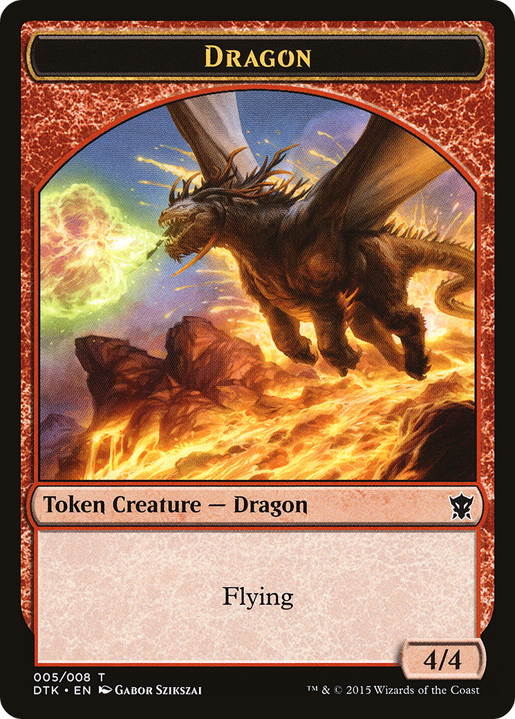 Image of Dragon Token (DTK-005) - Dragons of Tarkir Tokens