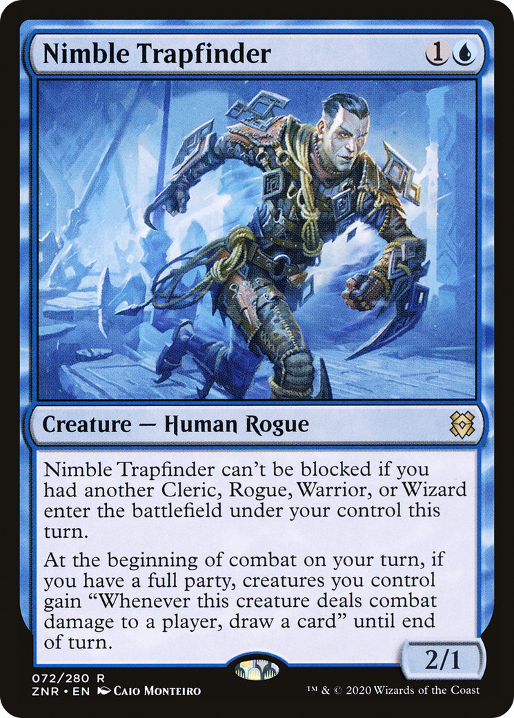 Image of Nimble Trapfinder (ZNR-072) - Zendikar Rising Foil