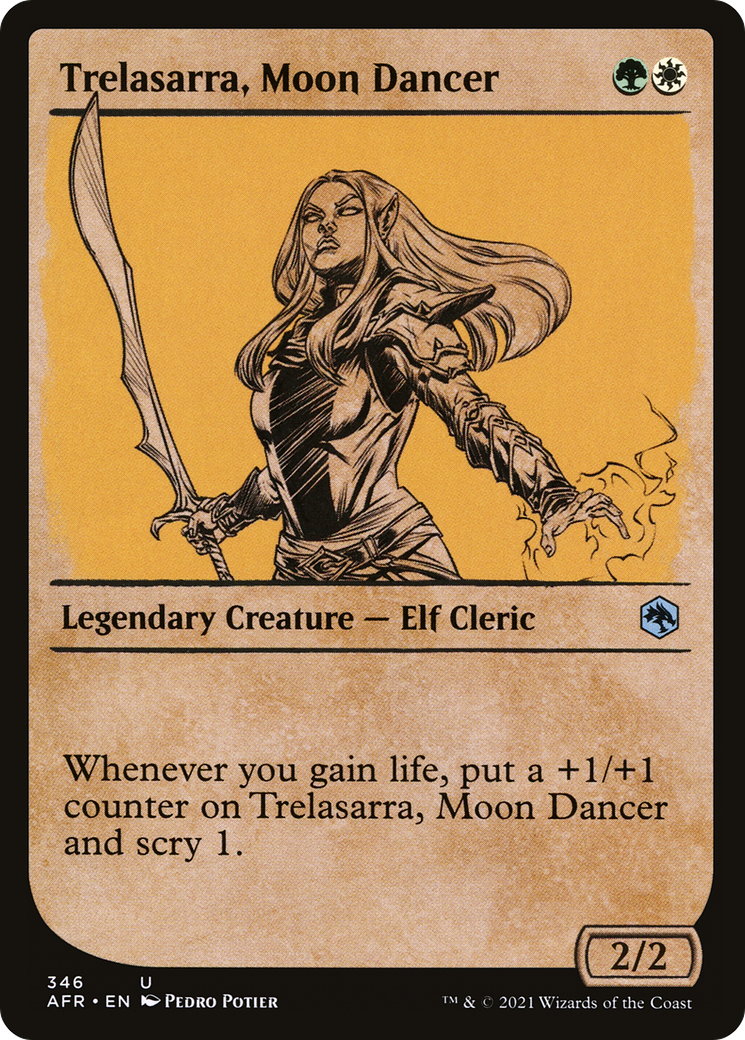 Image of Trelasarra, Moon Dancer (Showcase) (AFR-346) - Adventures in the Forgotten Realms: (Showcase) Foil
