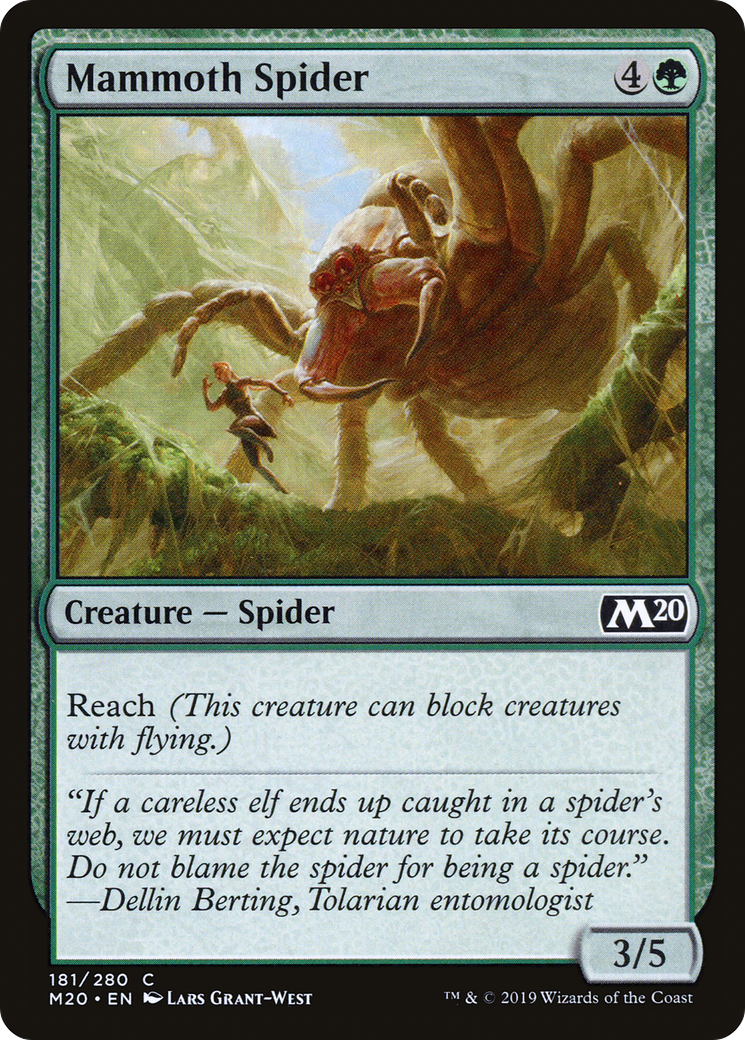 Image of Mammoth Spider (M20-181) - Core Set 2020 Foil