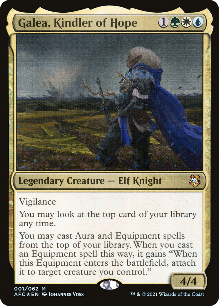 Image of Galea, Kindler of Hope (AFC-001) - Forgotten Realms Commander Foil
