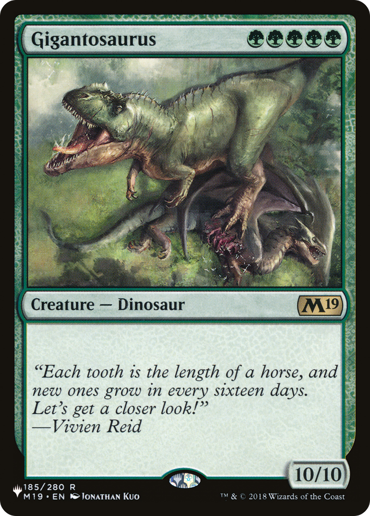 Image of Gigantosaurus (LIST-M19-185) - The List