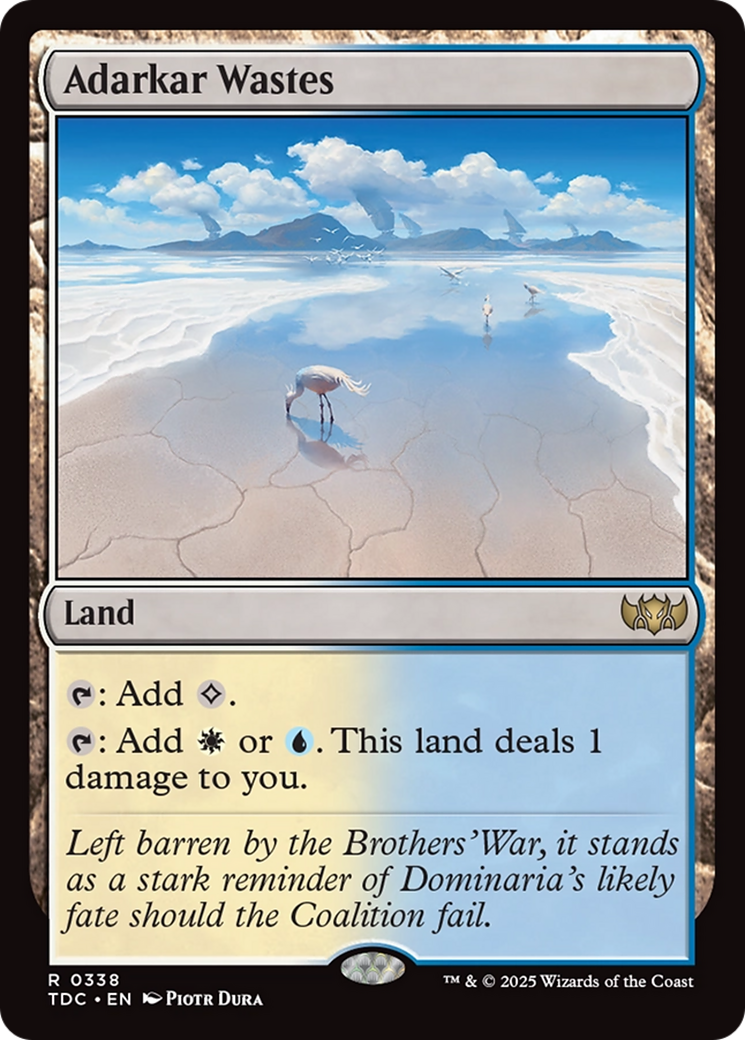 Image of Adarkar Wastes (TDC-338) - Commander: Tarkir: Dragonstorm