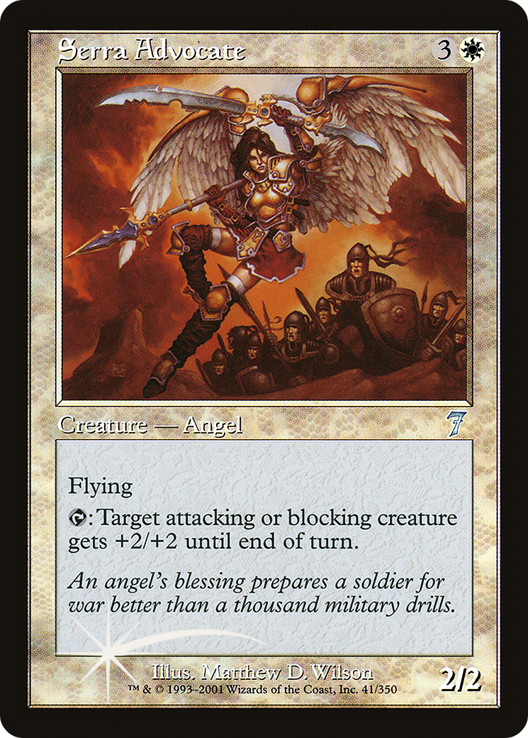 Image of Serra Advocate (7ED-041) - 7th Edition Foil