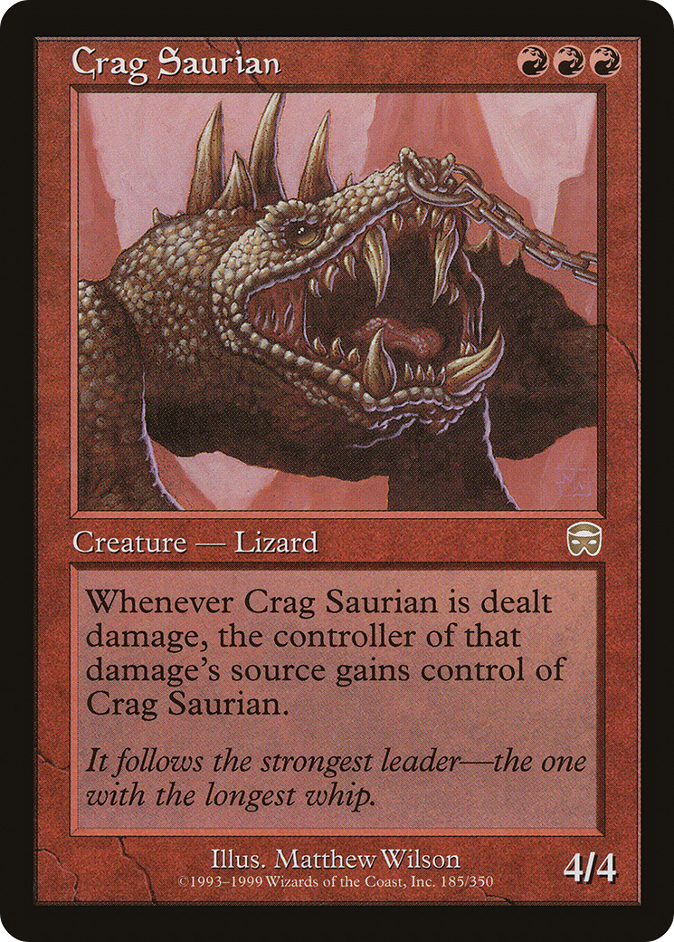Image of Crag Saurian (MMQ-185) - Mercadian Masques