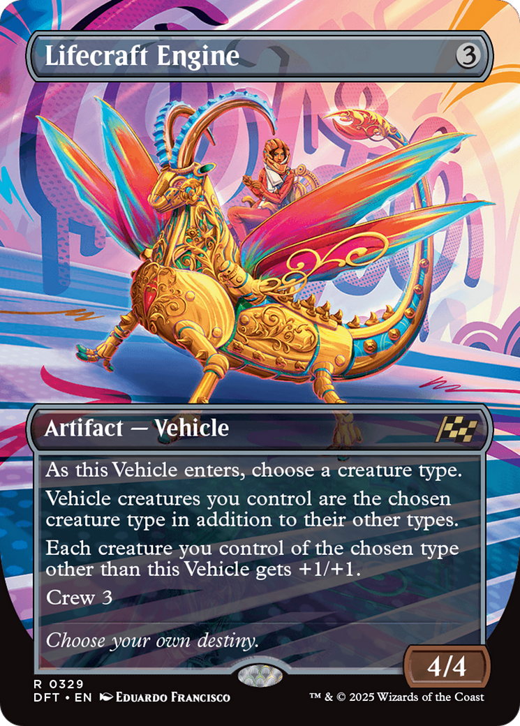 Image of Lifecraft Engine (Borderless) (DFT-329) - Aetherdrift (Borderless) Foil