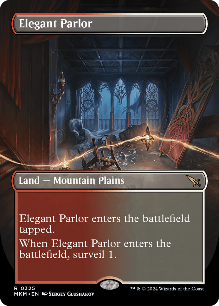 Image of Elegant Parlor (Borderless) (MKM-325) - Murders at Karlov Manor (Borderless)