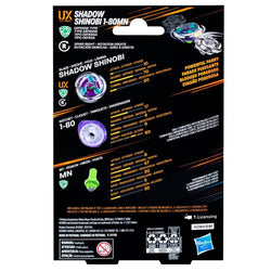 Image of Hasbro Beyblade X Shadow Shinobi 1-80MN UX Starter Pack Top and Launcher