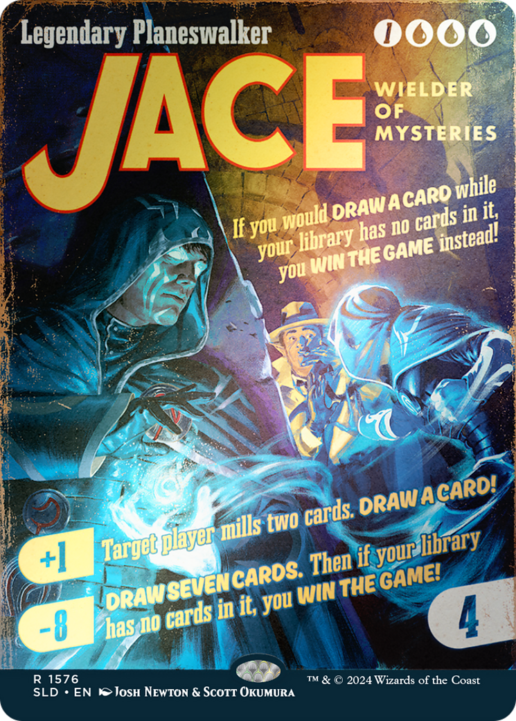 Image of Jace, Wielder of Mysteries (Rainbow Foil) (SLD-1576★) - Secret Lair Drop (Borderless) Foil