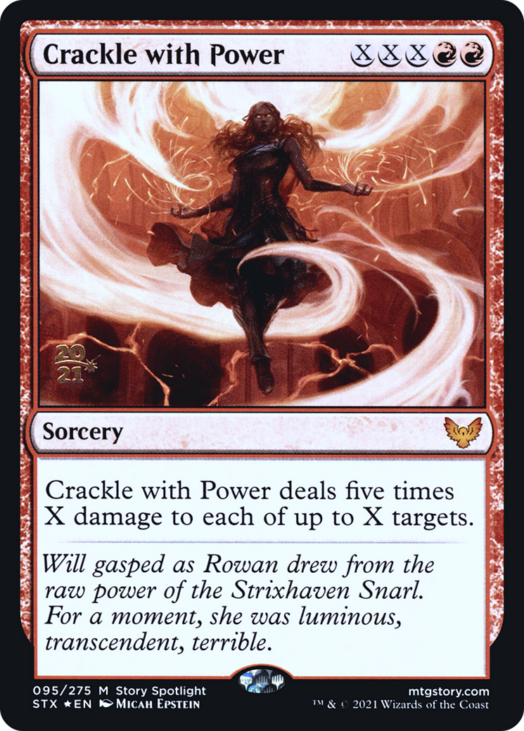 Image of Crackle with Power (PRE-095) - Strixhaven: School of Mages Promos Foil