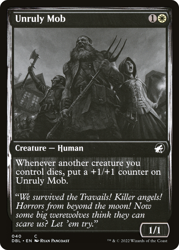Image of Unruly Mob (DBL-040) - Innistrad: Double Feature