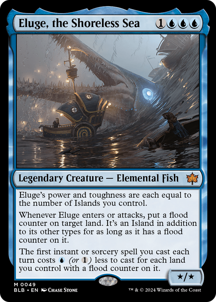 Image of Eluge, the Shoreless Sea (BLB-049) - Bloomburrow Foil