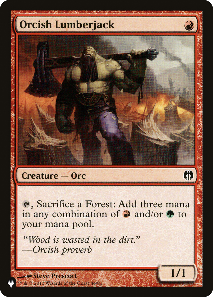 Image of Orcish Lumberjack (LIST-44/81) - The List
