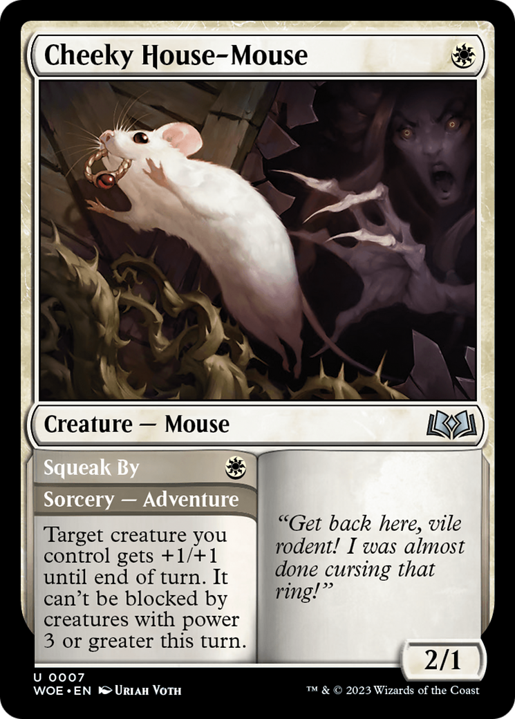 Image of Cheeky House-Mouse (WOE-007) - Wilds of Eldraine Foil