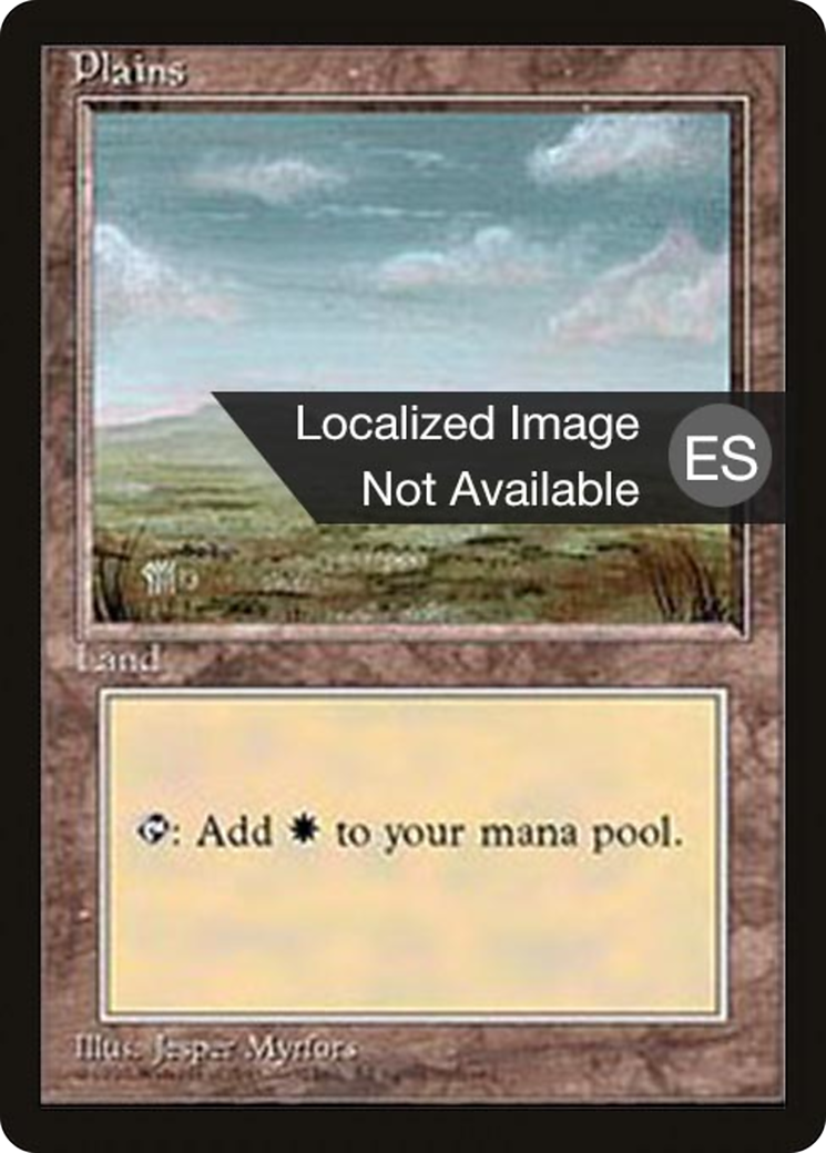 Image of Plains (C) (4BB-186) - Fourth Edition Foreign Black Border