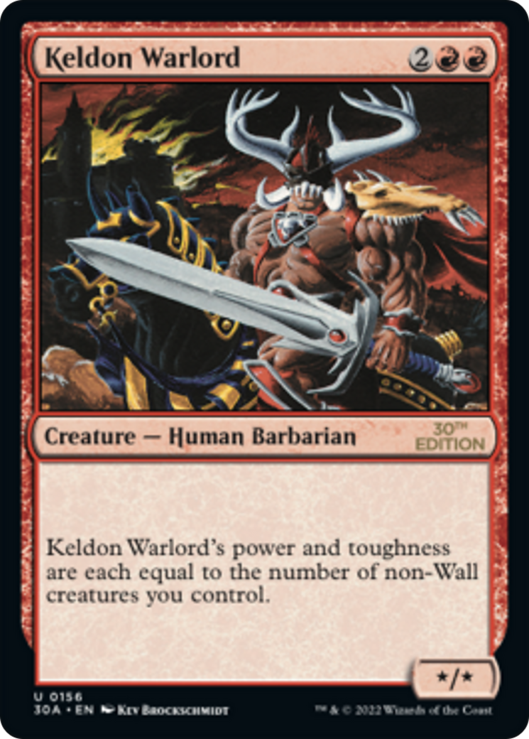 Image of Keldon Warlord (30A-156) - 30th Anniversary Edition