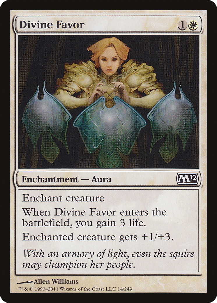 Image of Divine Favor (M12-014) - Magic 2012 Foil