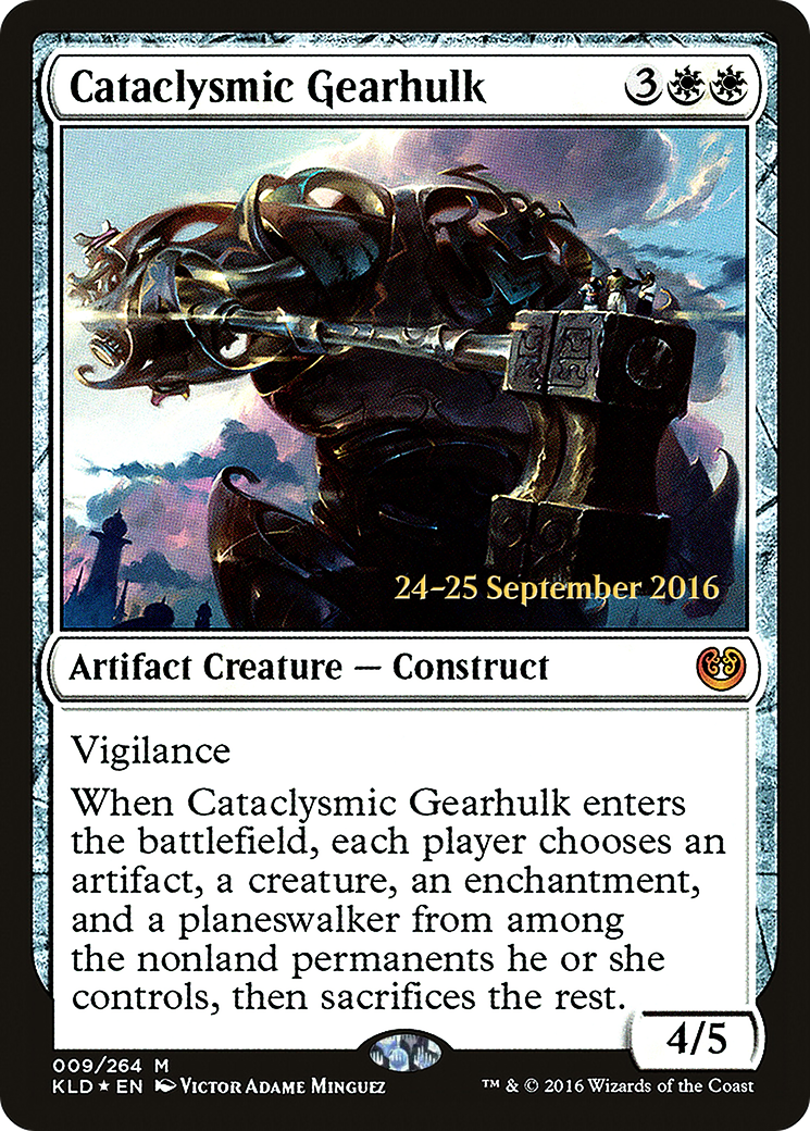 Image of Cataclysmic Gearhulk (PRE-009) - Kaladesh Promos Foil