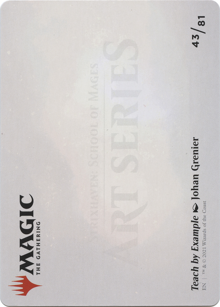 Image of Teach by Example // Teach by Example (ASTX-043) - Strixhaven Art Series (Borderless)