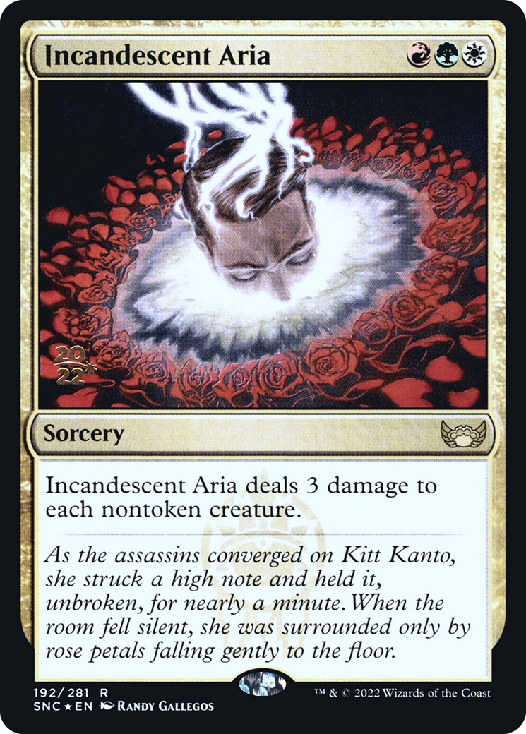 Image of Incandescent Aria (PRE-192) - Streets of New Capenna Promos Foil