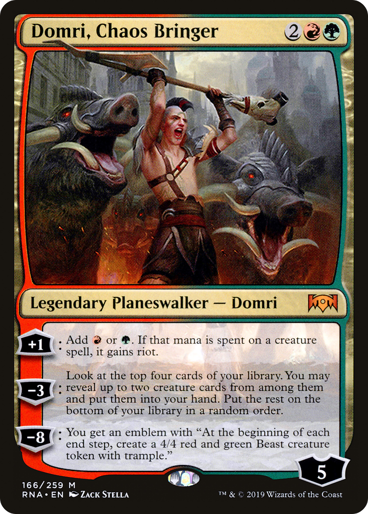 Image of Domri, Chaos Bringer (RNA-166) - Ravnica Allegiance Foil