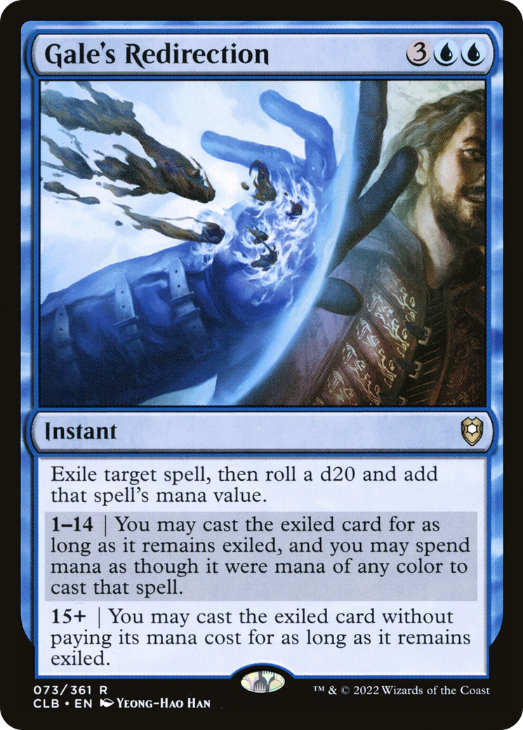 Image of Gale's Redirection (CLB-073) - Commander Legends: Battle for Baldur's Gate
