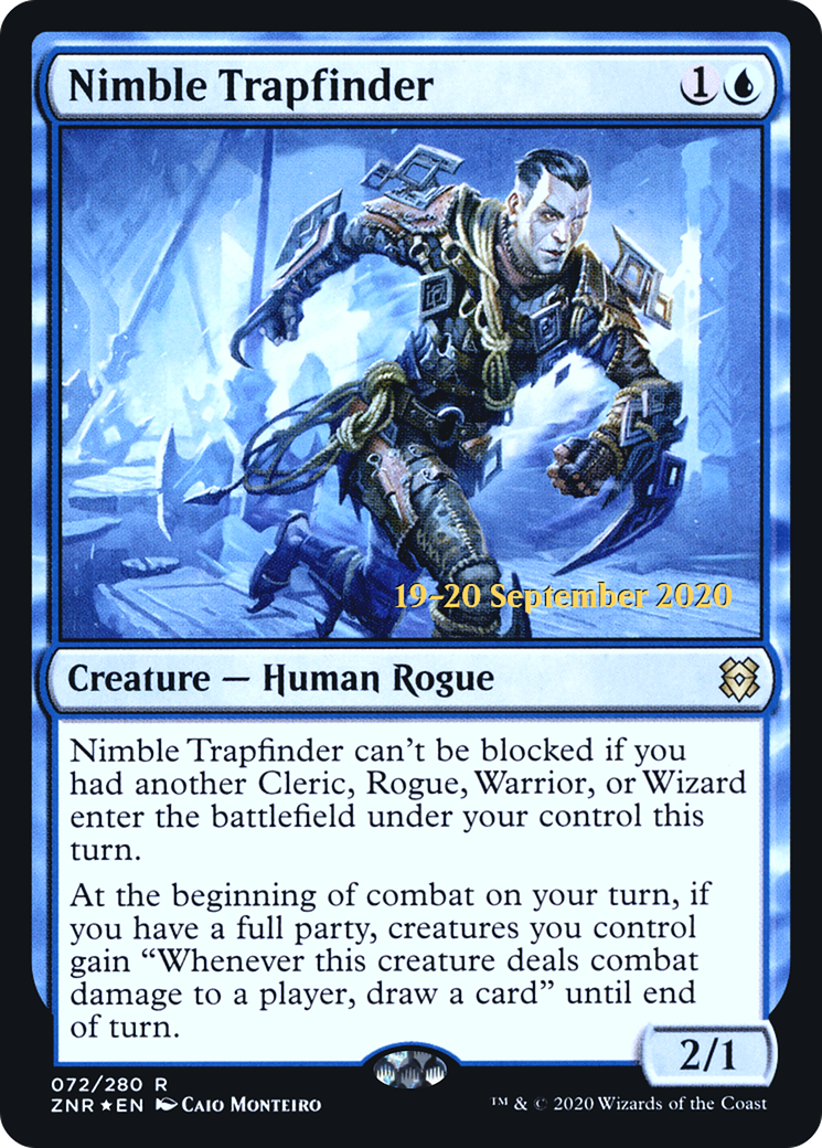 Image of Nimble Trapfinder (PRE-072) - Zendikar Rising Promos Foil