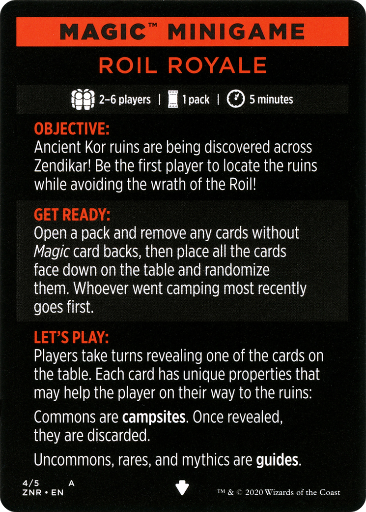 Image of Roil Royale // Roil Royale (cont'd) (MZNR-004) - Zendikar Rising Minigames