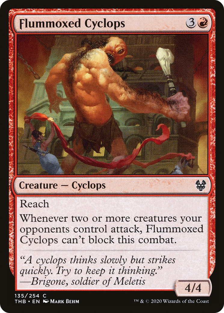 Image of Flummoxed Cyclops (THB-135) - Theros Beyond Death Foil