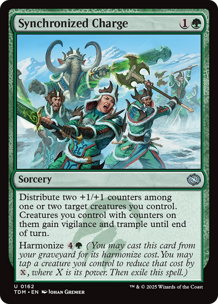 Image of Synchronized Charge (TDM-162) - Tarkir: Dragonstorm Foil