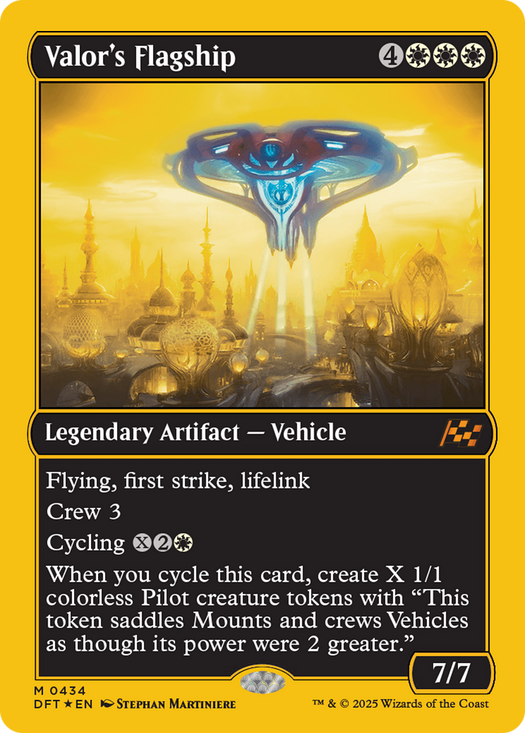 Image of Valor's Flagship (First-Place Foil) (DFT-434) - Aetherdrift Foil