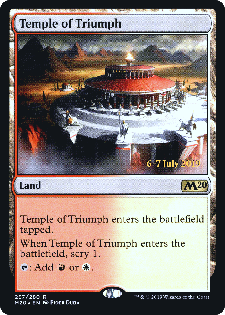 Image of Temple of Triumph (M20) (PRE-257) - Core Set 2020 Promos Foil