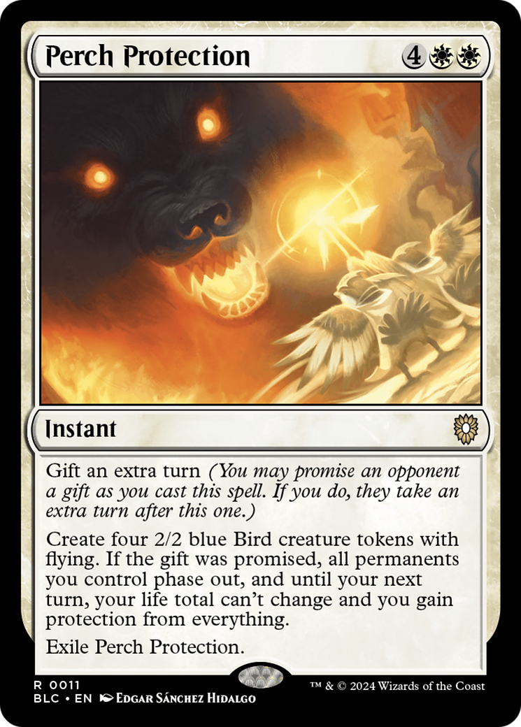 Image of Perch Protection (BLC-011) - Bloomburrow Commander