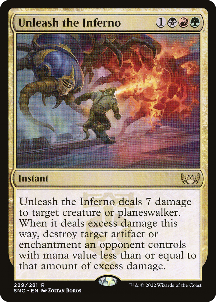 Image of Unleash the Inferno (SNC-229) - Streets of New Capenna Foil