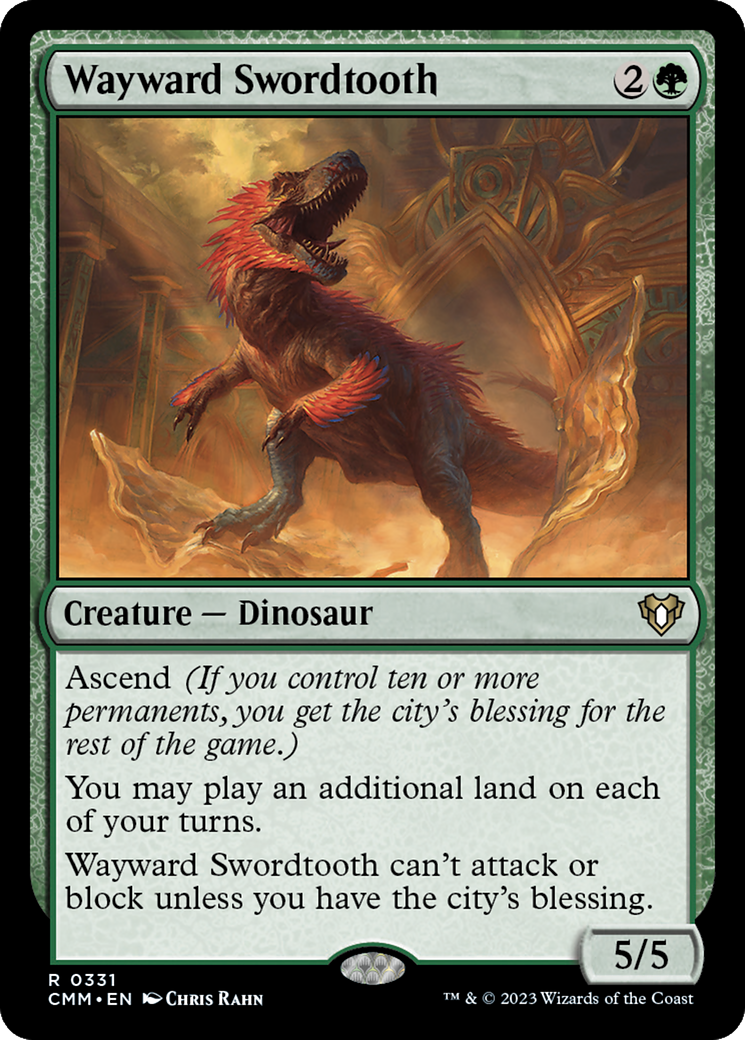 Image of Wayward Swordtooth (CMM-331) - Commander Masters