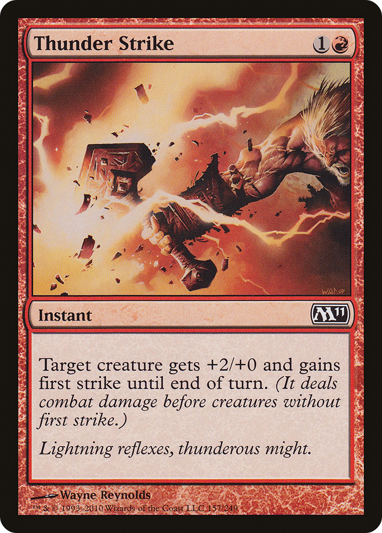 Image of Thunder Strike (M11-157) - Magic 2011 Foil