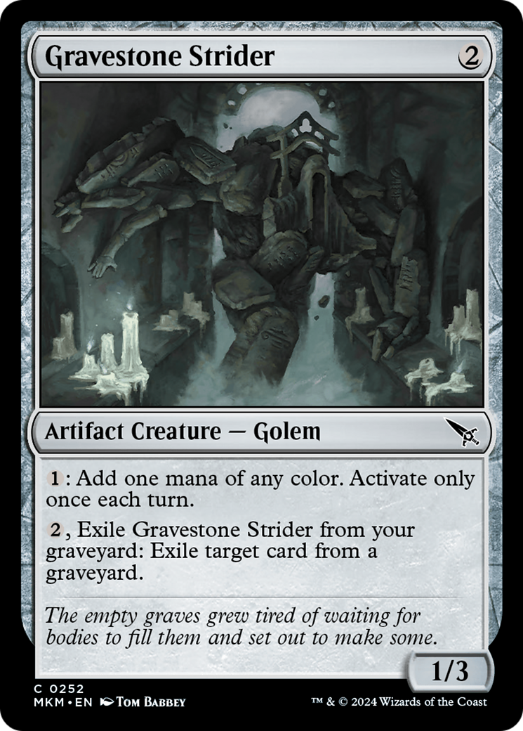Image of Gravestone Strider (MKM-252) - Murders at Karlov Manor Foil