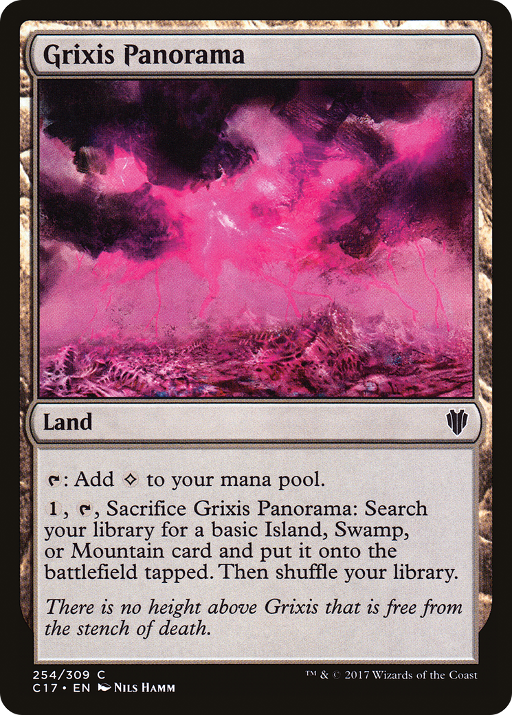 Image of Grixis Panorama (C17-254) - Commander 2017