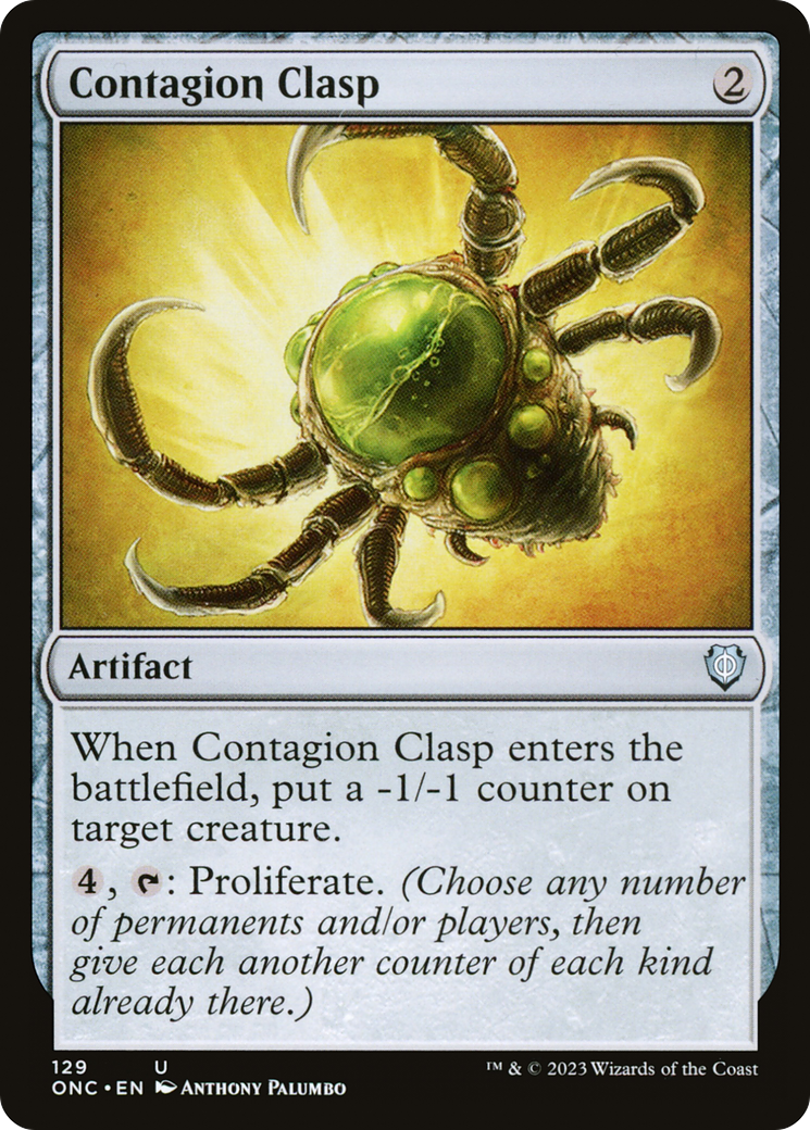 Image of Contagion Clasp (ONC-129) - Phyrexia: All Will Be One Commander