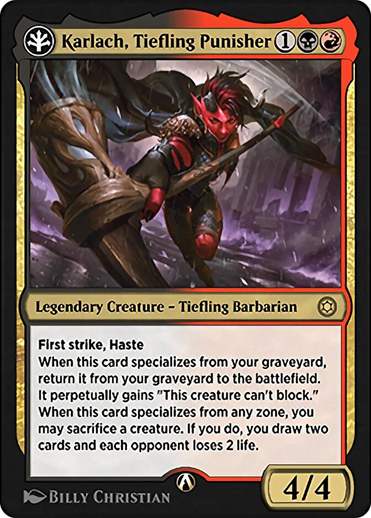 Image of Karlach, Tiefling Punisher (HBG-14B) - Alchemy Horizons: Baldur's Gate