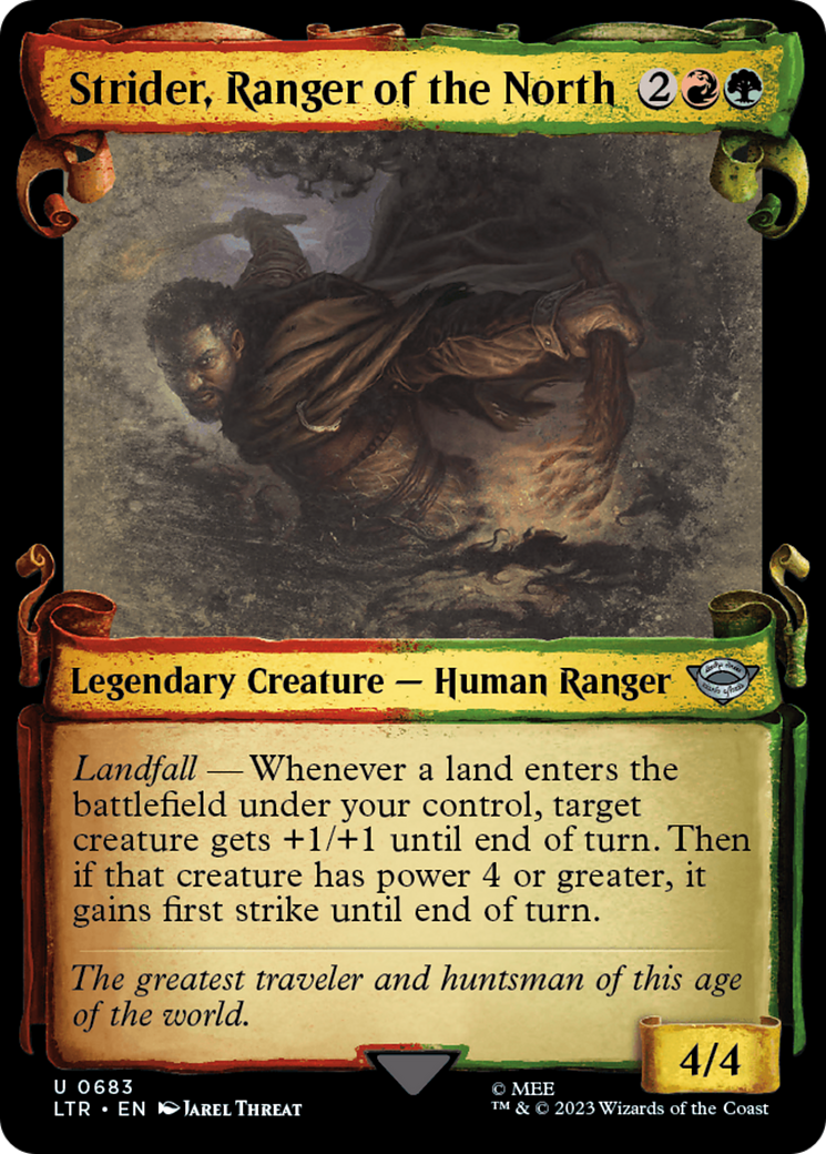 Image of Strider, Ranger of the North (Showcase Scrolls) (LTR-683) - The Lord of the Rings: Tales of Middle-earth: (Showcase)