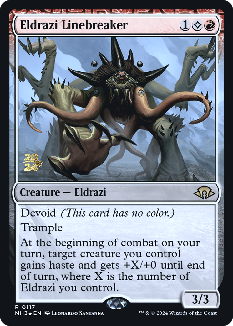 Image of Eldrazi Linebreaker (PRE-117) - Modern Horizons 3 Promos: (devoid) Foil